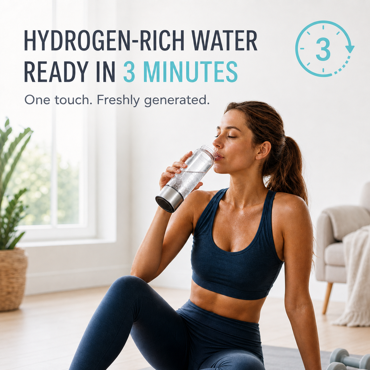 HydraCell Portable Hydrogen Water Bottle